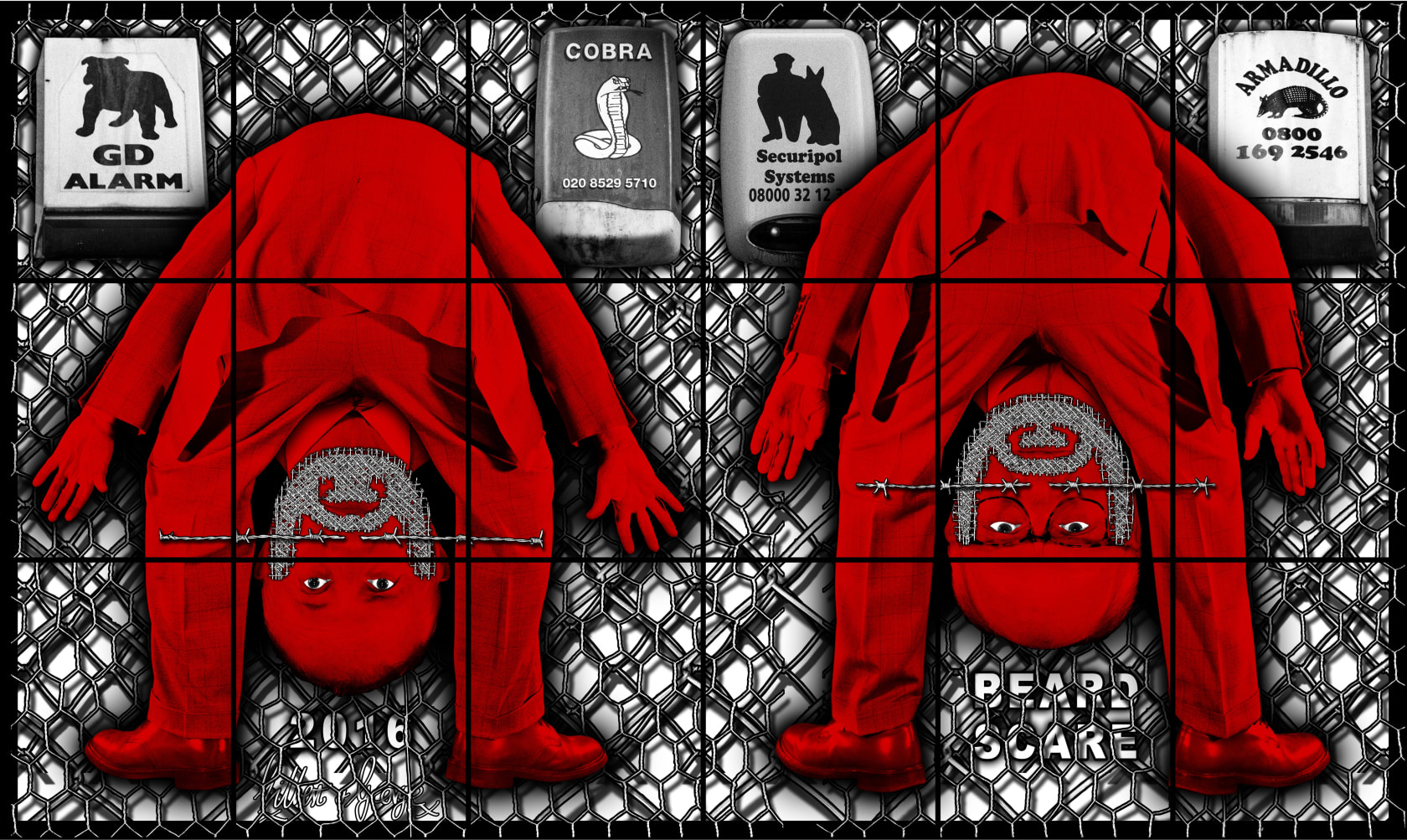 Gilbert & George: Beard Pictures, Galerie Thaddaeus Ropac Paris Pantin 2017