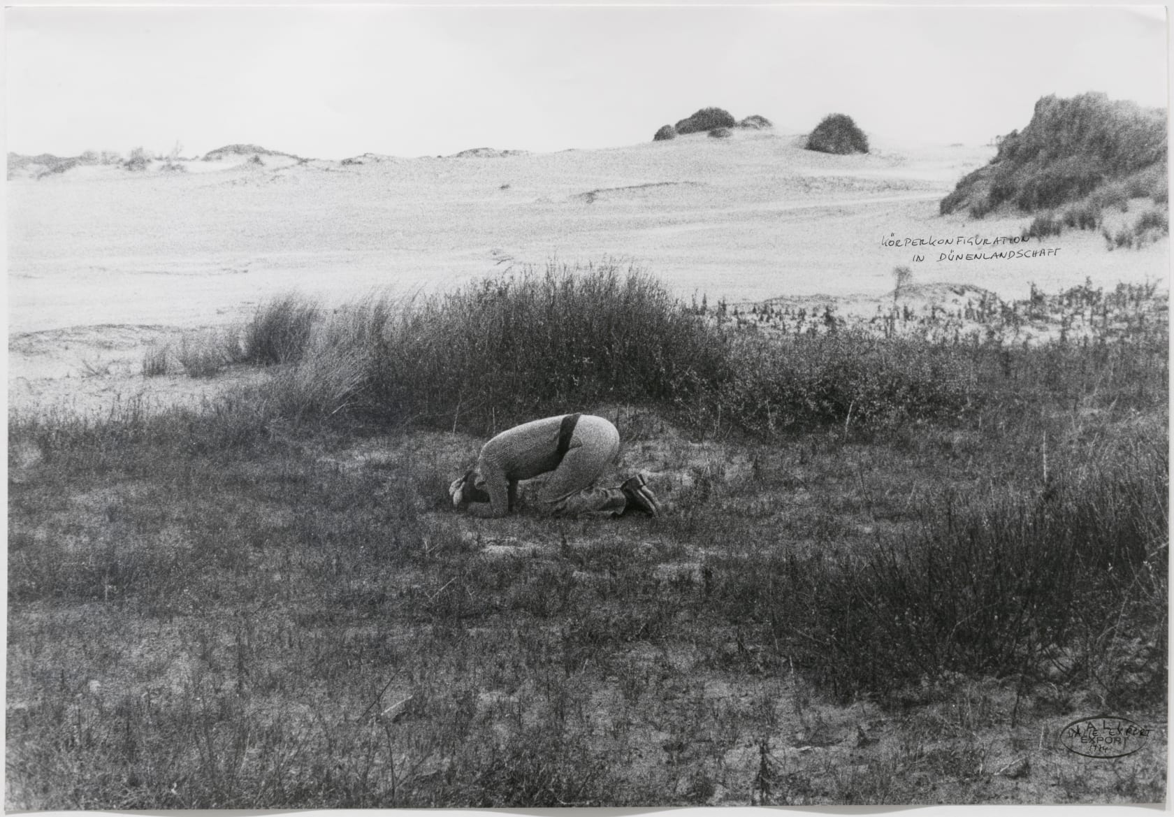 Valie Export, KÖRPERKONFIGURAT ION IN DÜNENLANDSCHAFT (1974); The 1980 Venice Biennale Works at Thaddaeus Ropac Ely House 2019