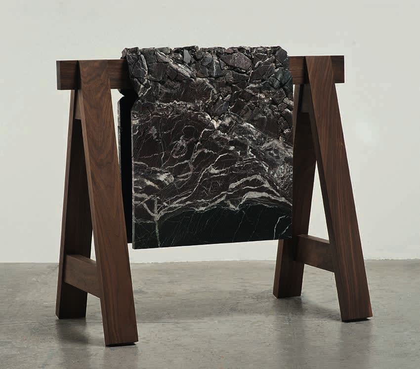 Analia Saban Draped Marble (Rosso Levanto), 2014