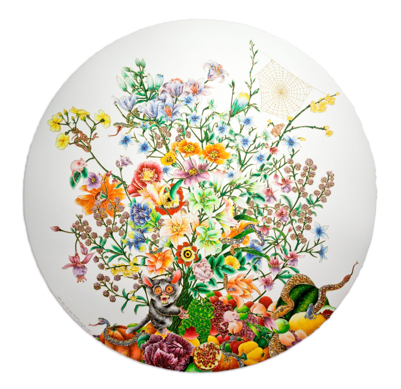 Raqib Shaw Still Life with Bush Baby I , 2012
