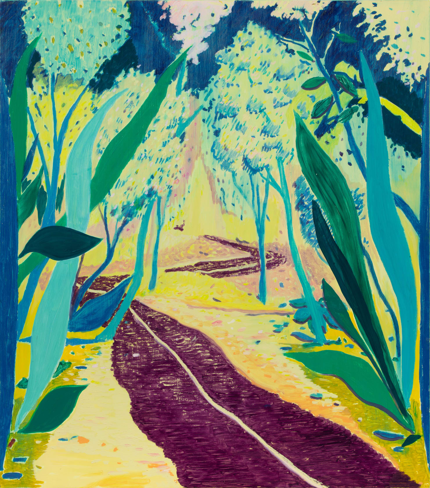 Jules de Balincourt, A Path to Nowhere or Somewhere , 2020