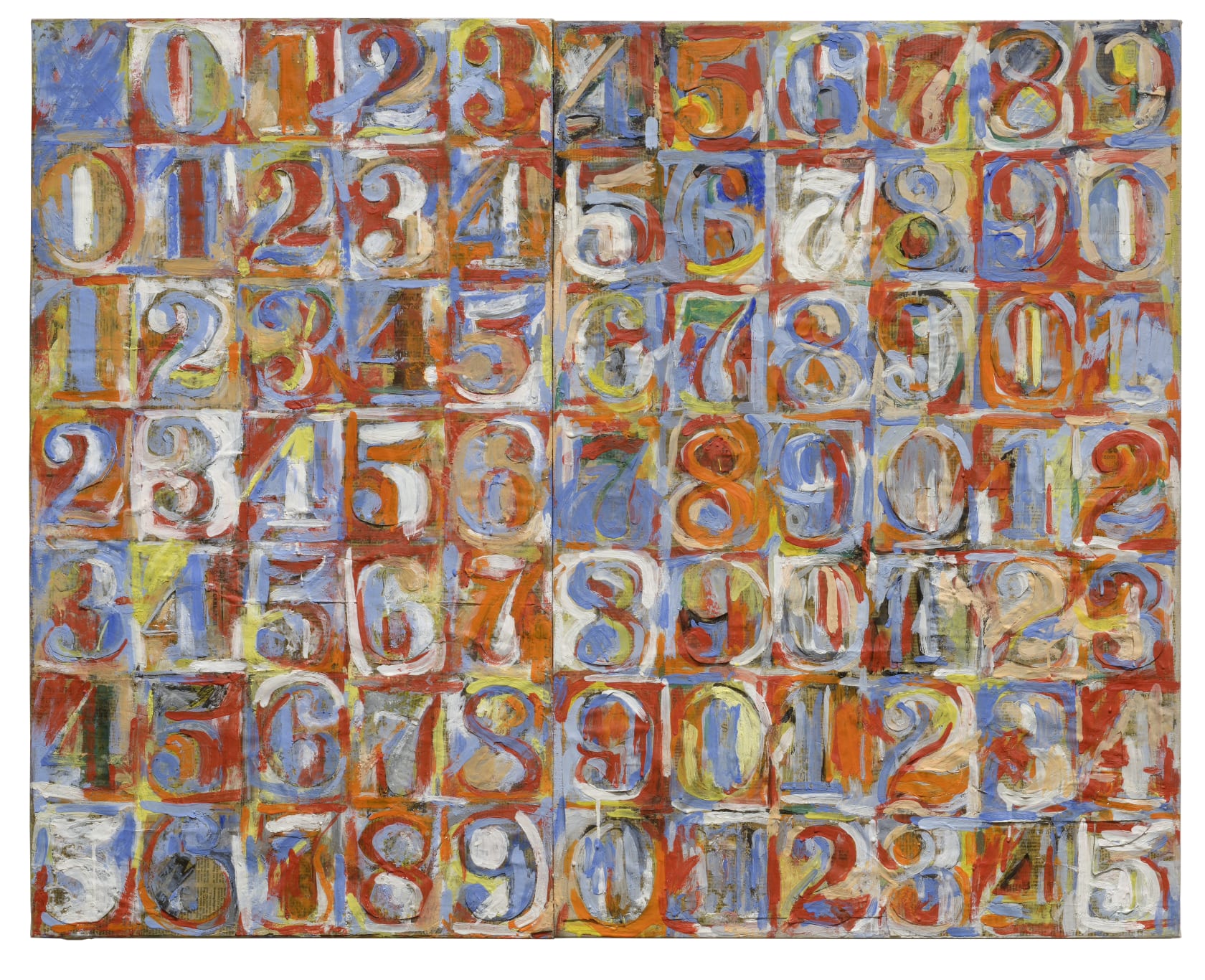 Sturtevant Estate, Johns Coloured Numbers, 1991