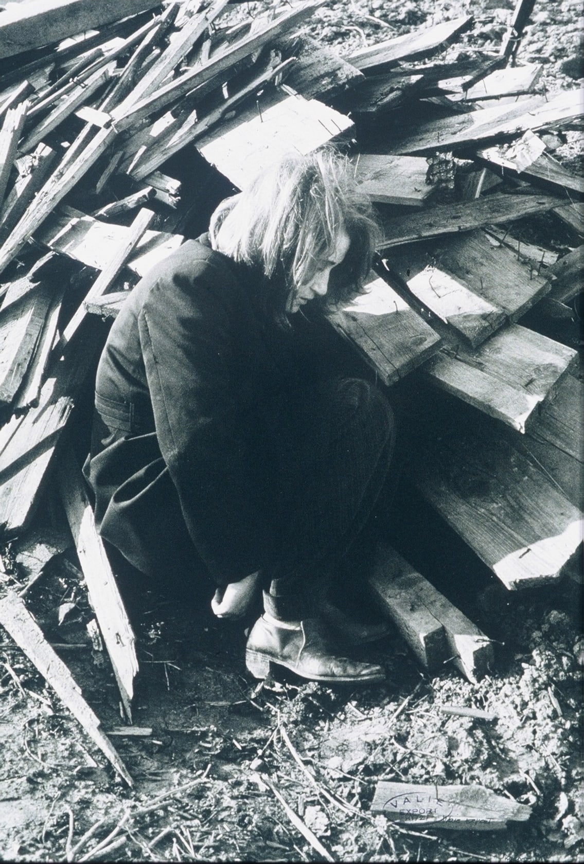 Valie Export, Körper mit Holzhaufen (1972); The 1980 Venice Biennale Works at Thaddaeus Ropac Ely House 2019