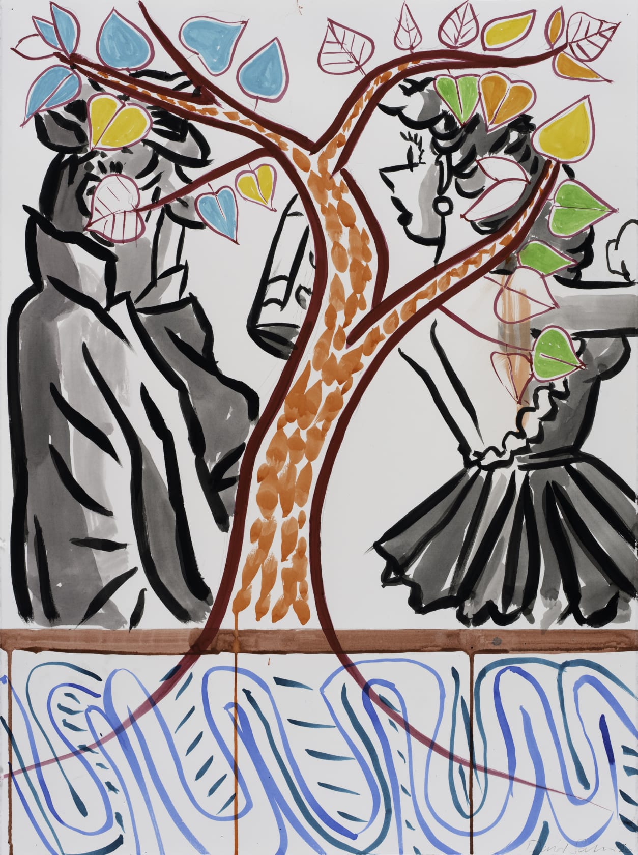 David Salle, Untitled (Wop 20), 2020
