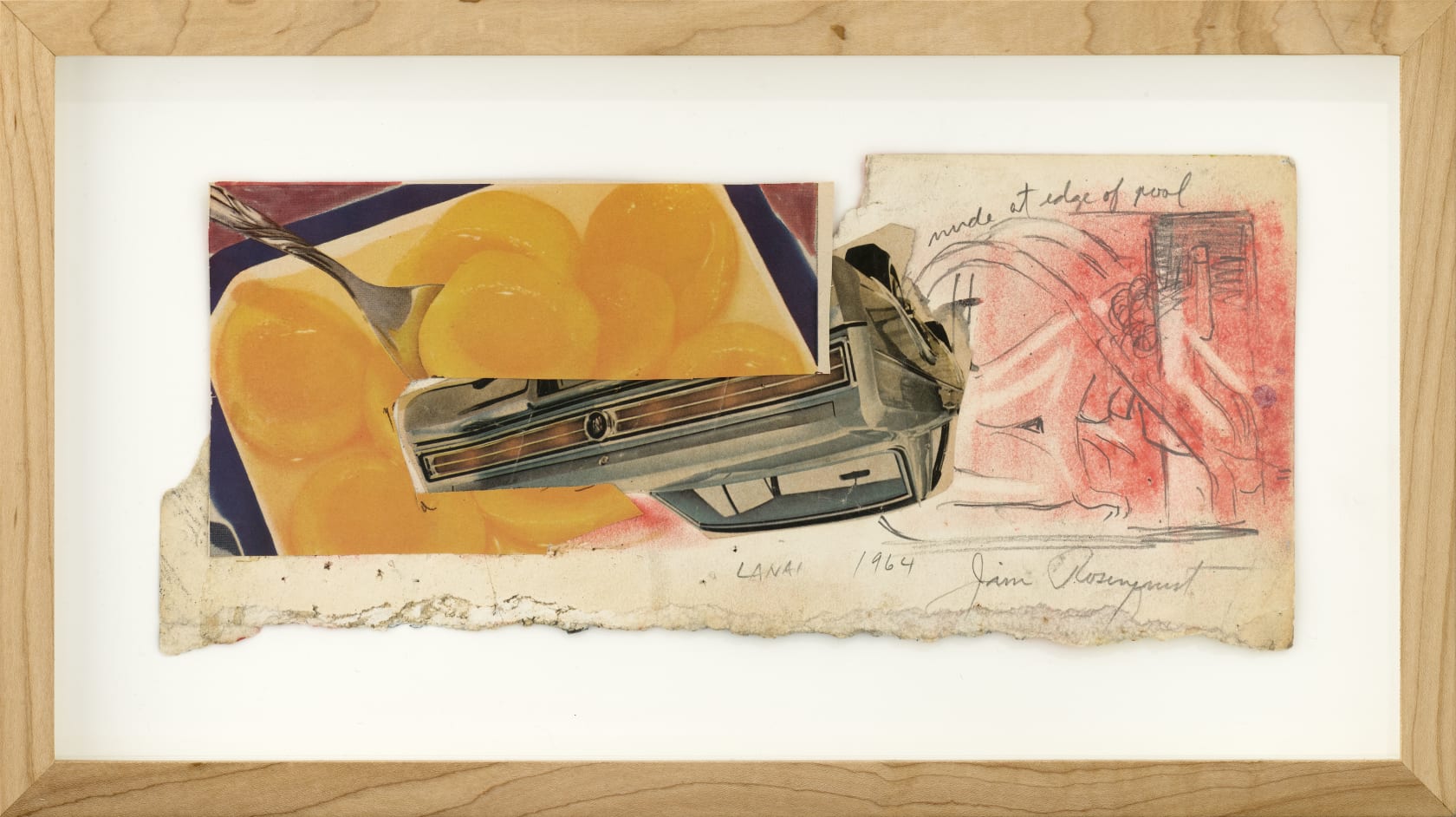 James Rosenquist, Source and preparatory sketch for Lanai (1964); Visualising the Sixties at Thaddaeus Ropac Ely House 2019