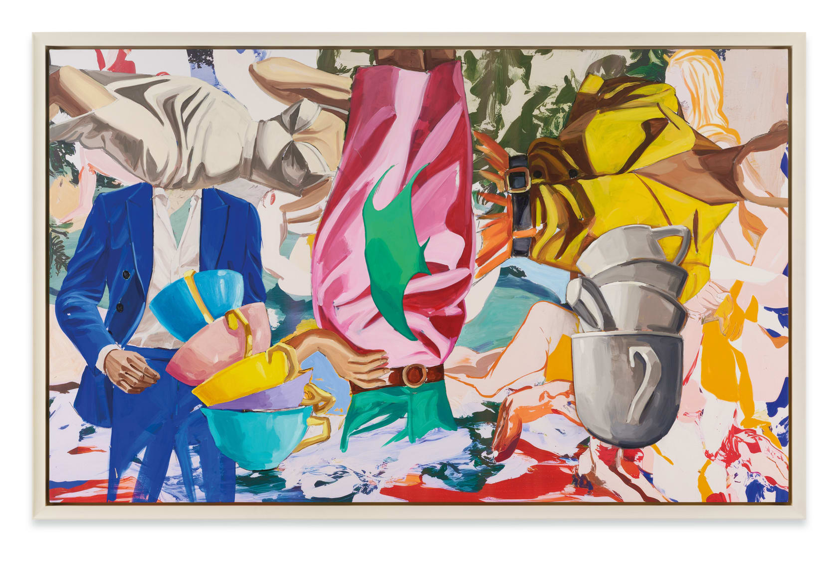 David Salle, Two Stacks, 2025