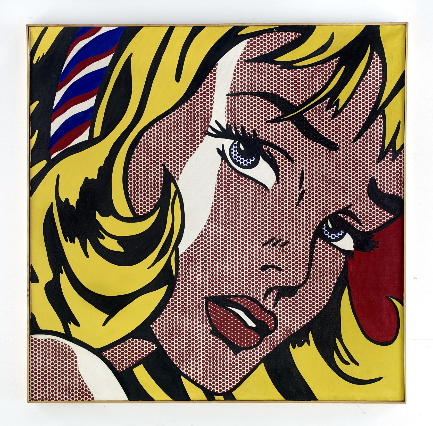 Sturtevant Lichtenstein Girl with Hair Ribbon, 1966-67