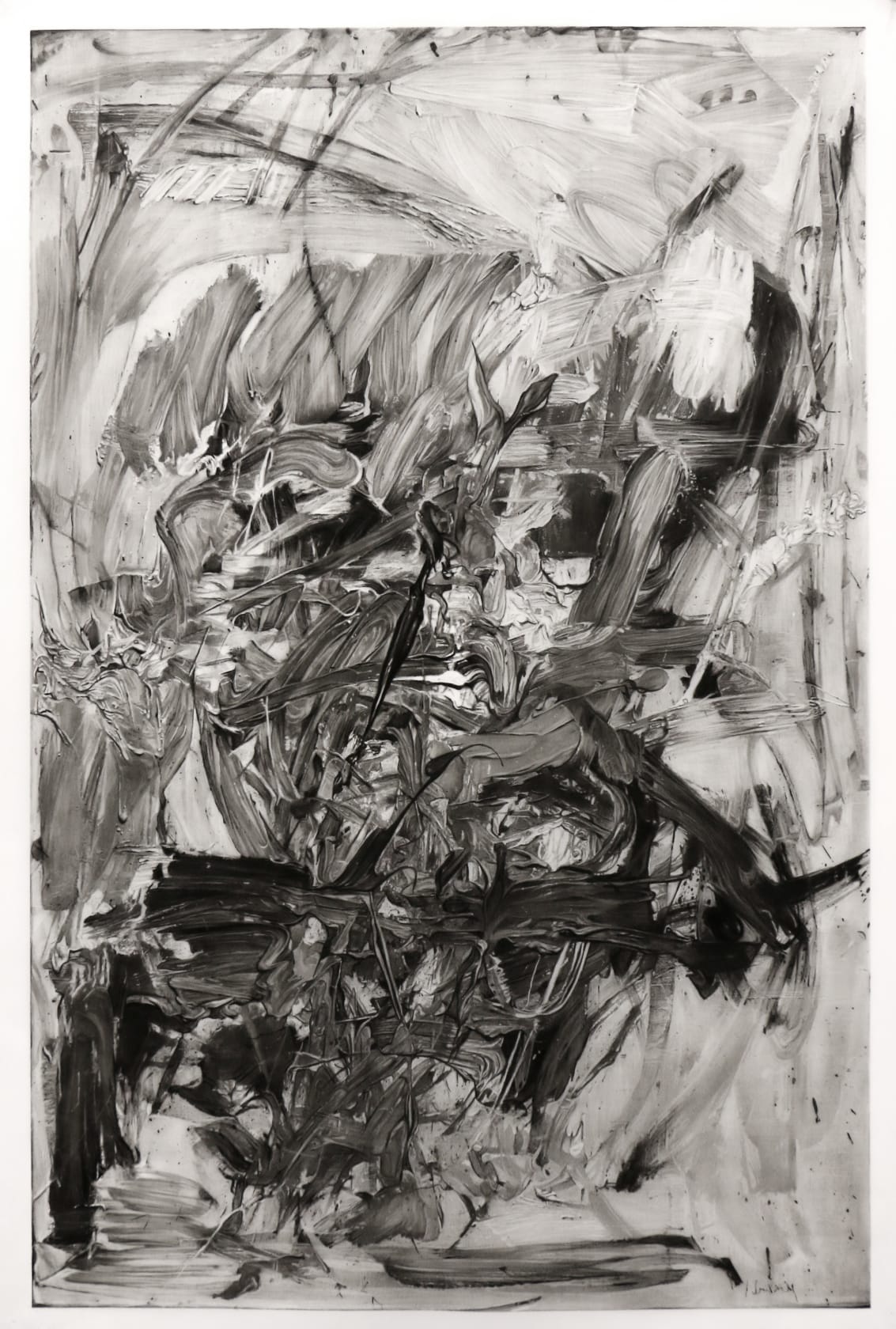 Robert Longo, Study of After Mitchell; Bleu, bleu, le ciel bleu, 1961, 2021