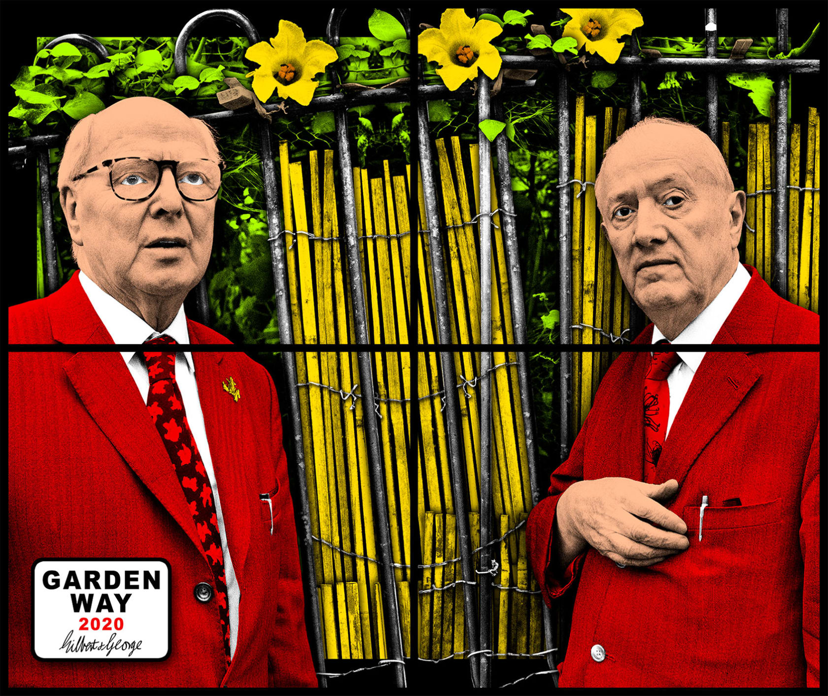 Gilbert & George, GARDEN WAY, 2020