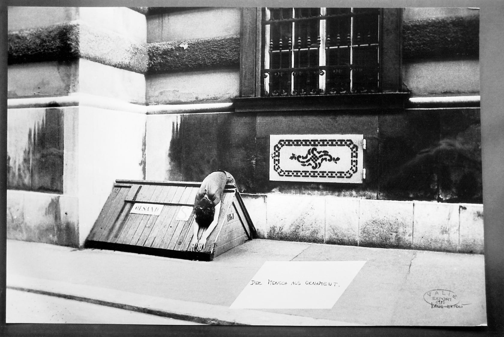Valie Export, DER MENSCH ALS ORNAMENT (1976); The 1980 Venice Biennale Works at Thaddaeus Ropac Ely House 2019
