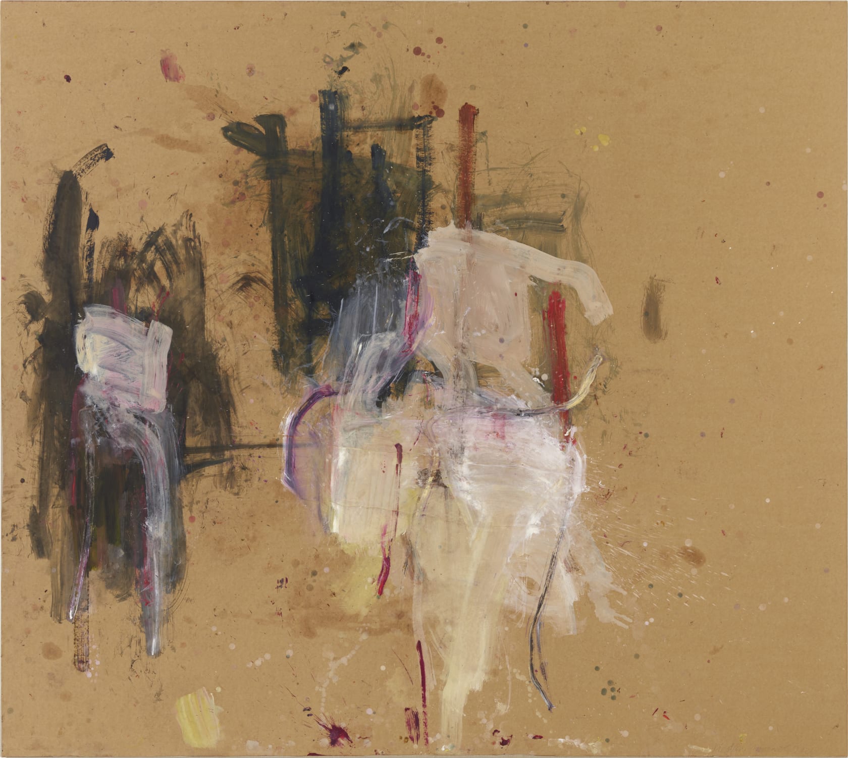 Martha Jungwirth, Ohne Titel (recto: Atelierstuhl), 2021