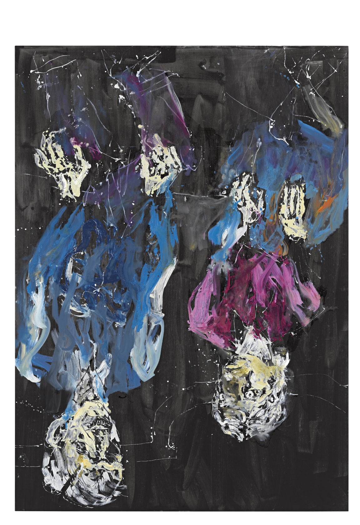 Georg Baselitz, Das gelbe Kleid ist blau geworden, 2012