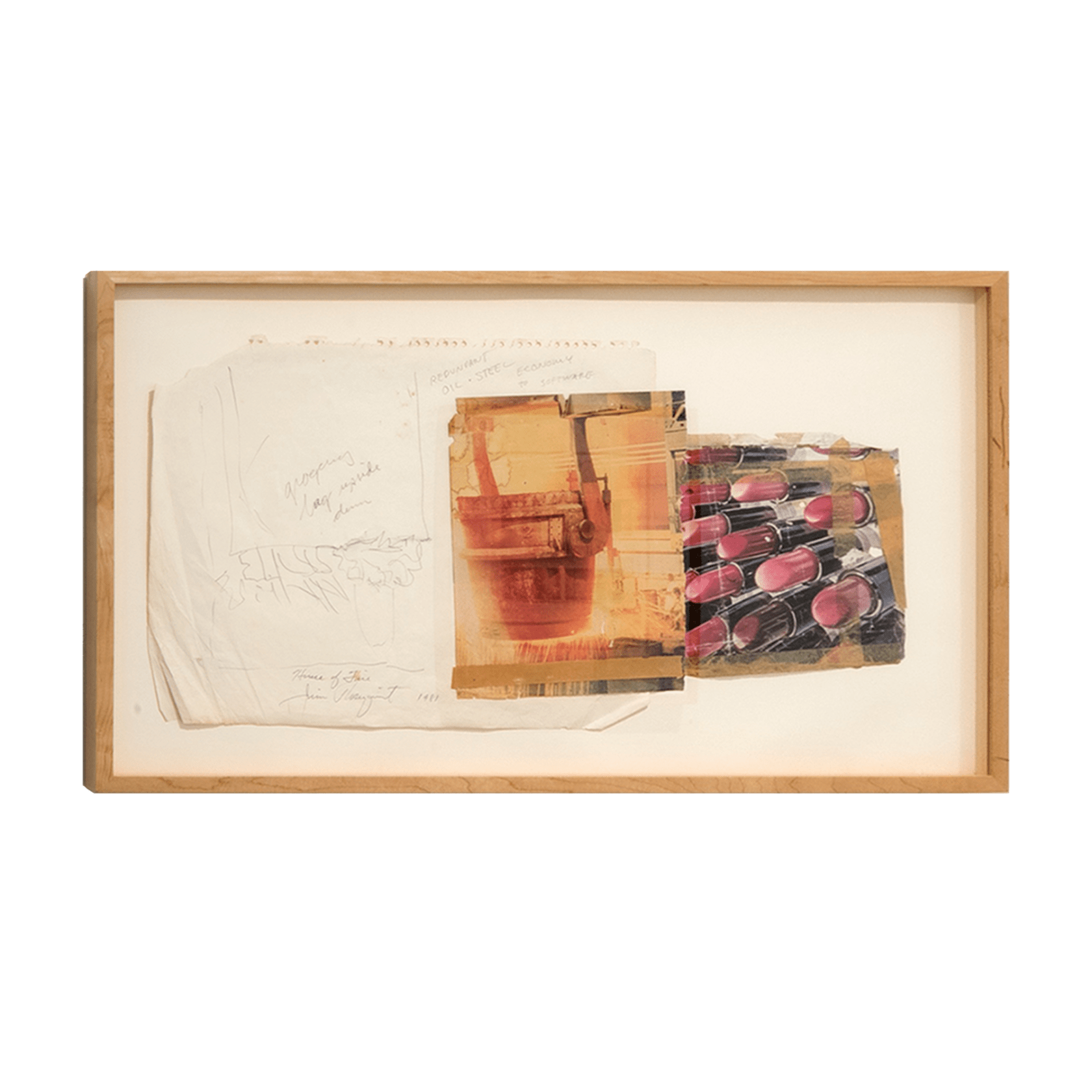 James Rosenquist Estate, Source and preparatory sketch for House of Fire, 1981