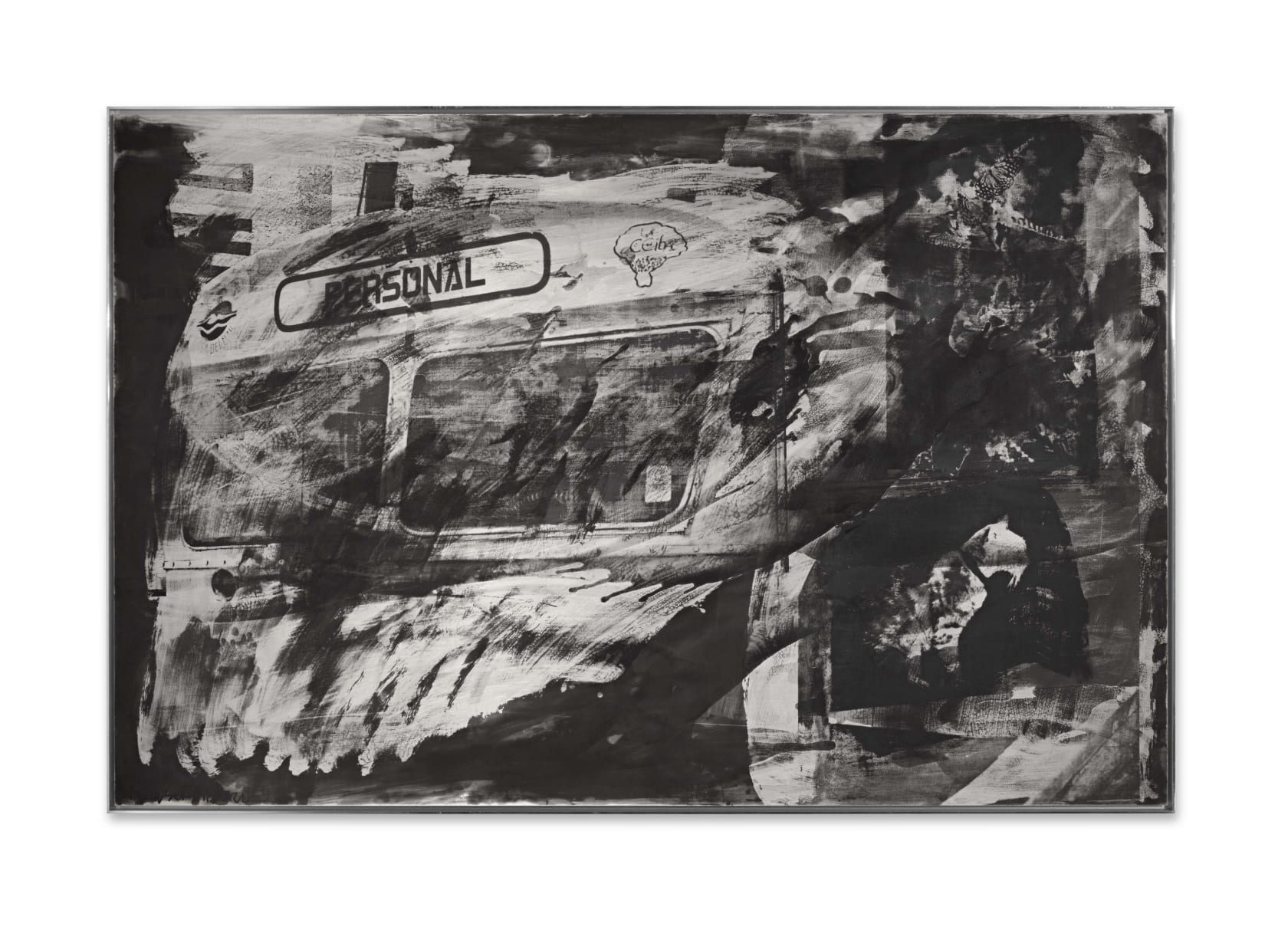 Robert Rauschenberg 罗伯特·劳森伯格 Purr (Night Shade) 《咕噜（夜幕）》, 1991