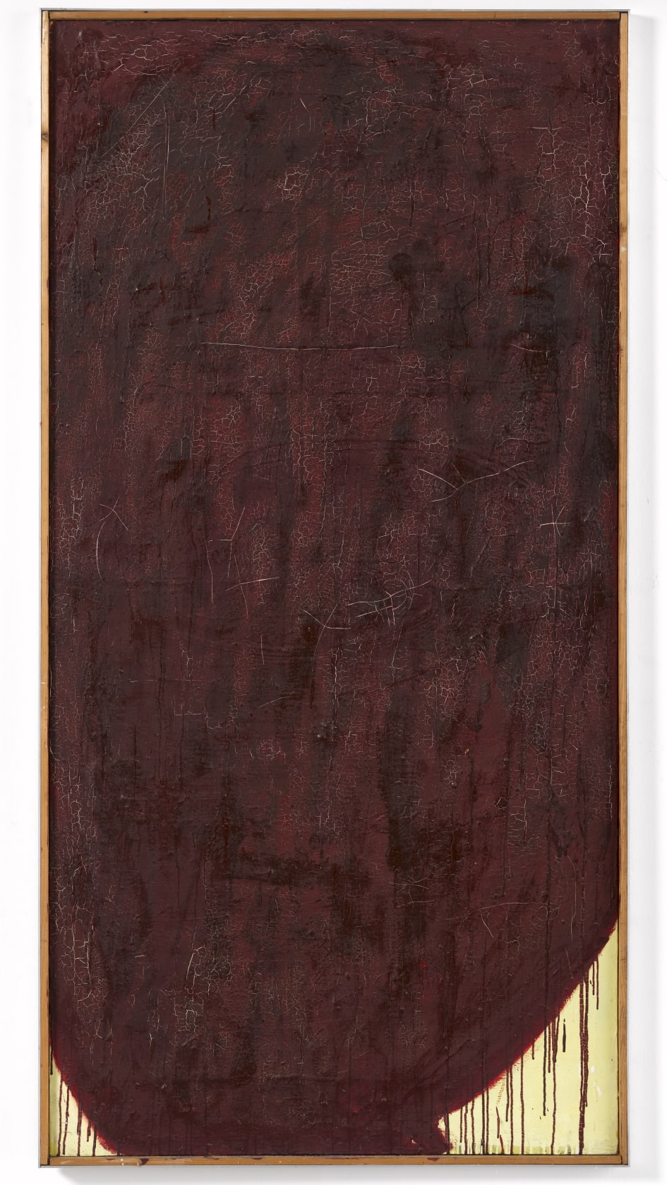 Arnulf Rainer, Übermalung Krapplackrot auf Neapelgelb (1958); Early Works at Thaddaeus Ropac Paris Marais 2019