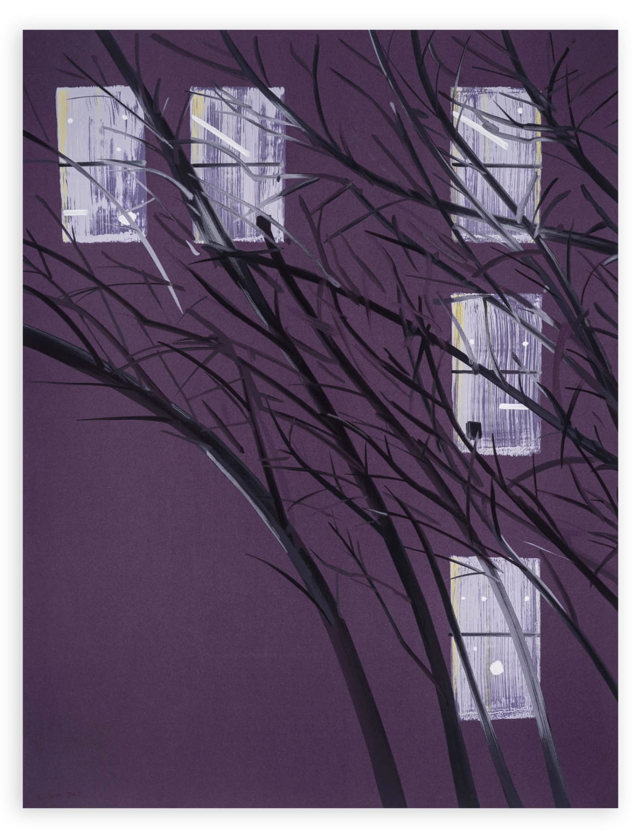 Purple Wind, 2017 Silkscreen in twenty-two colours 182.5 x 139.7 cm (71.87 x 55 in) $15,000