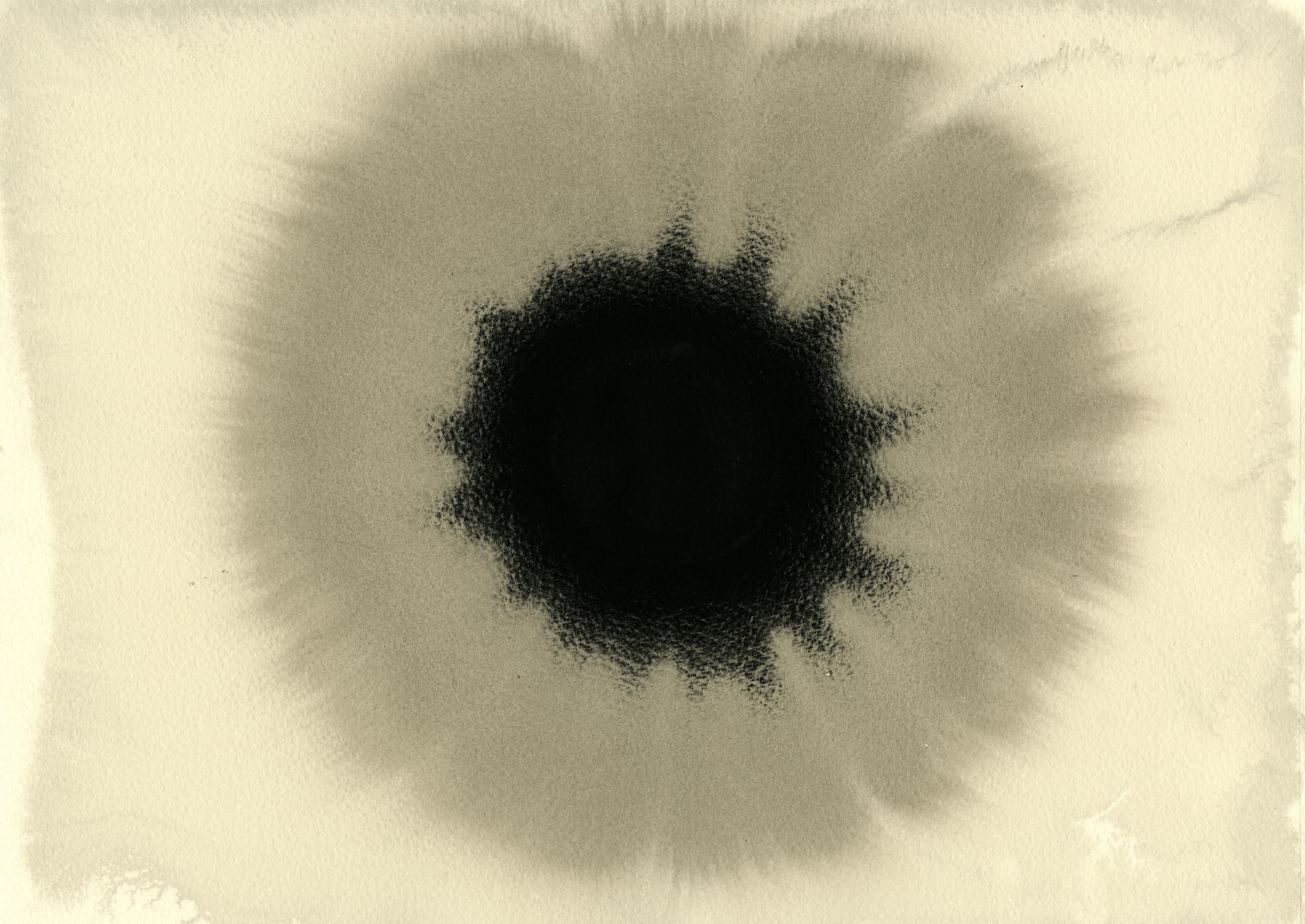CHROMOSPHERE VI, 2018 Carbon and casein on paper 27.4 x 38 cm (10.79 x 14.96 in)