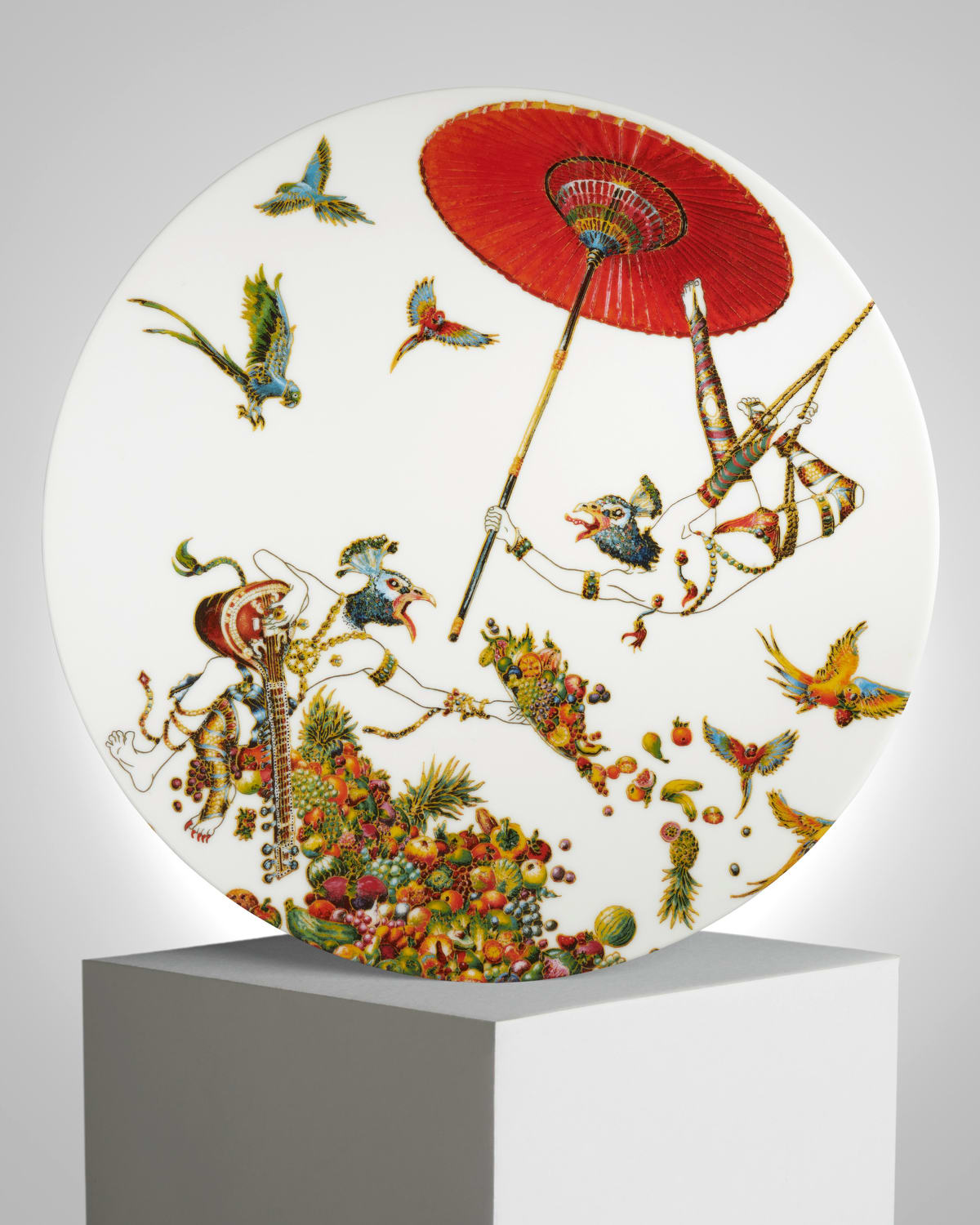 Raqib Shaw 'Kyoto Summer Song' Porcelain Plate