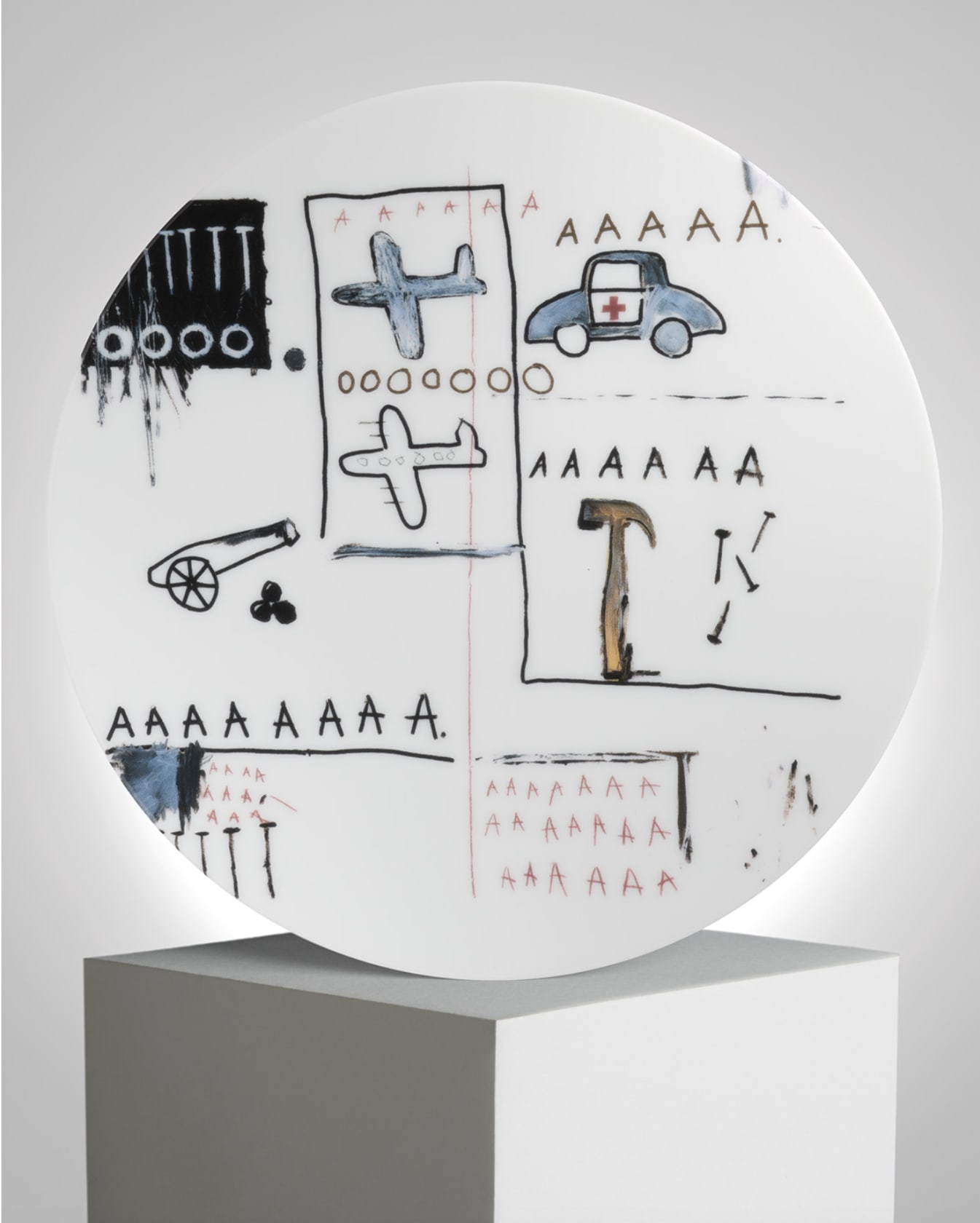 Jean-Michel Basquiat 'AAA' Porcelain Plate