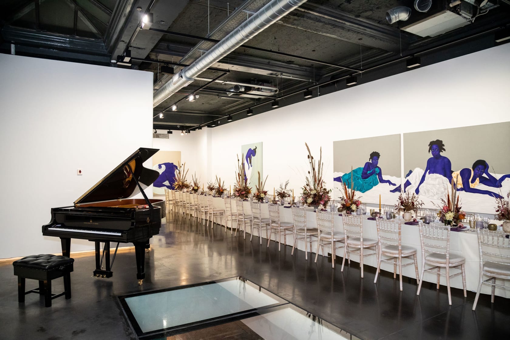 3 Hanover Square, Mayfair: Stacey Gillian Abe, Shrublet of Old Ayivu Private Artist Dinner catered by Petersham Nurseries.