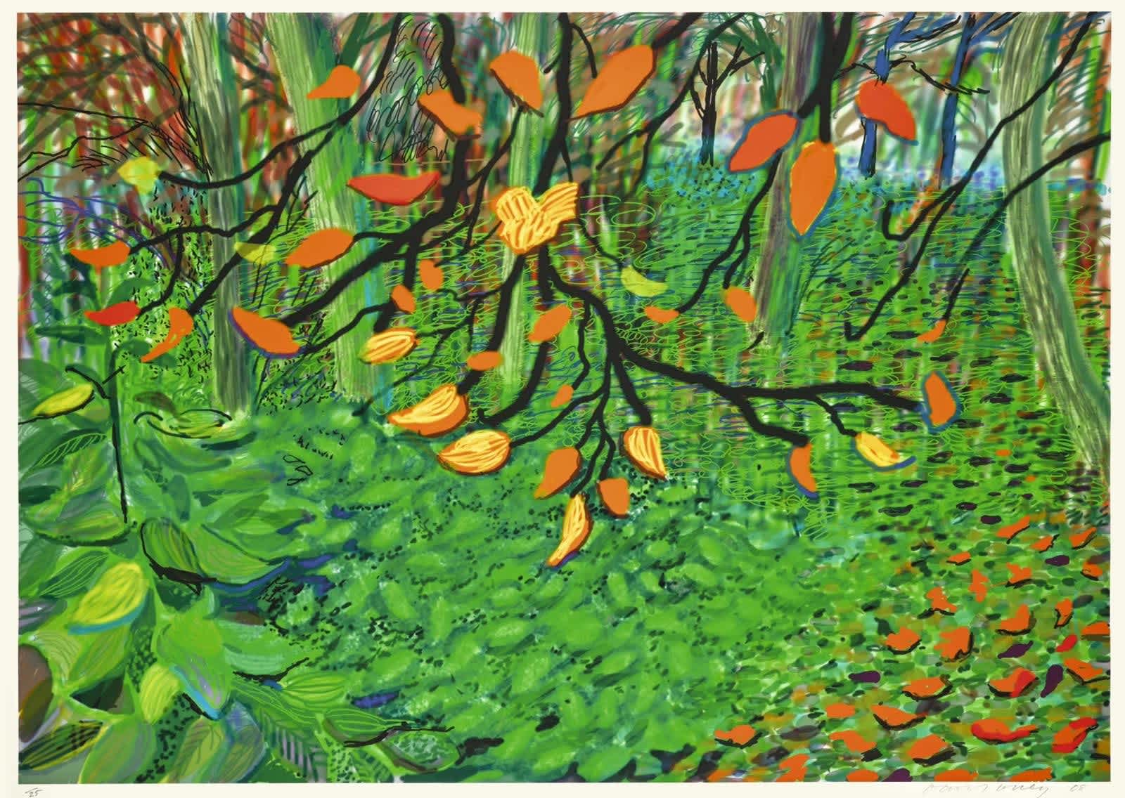David Hockney, Autumn Leaves, 2008