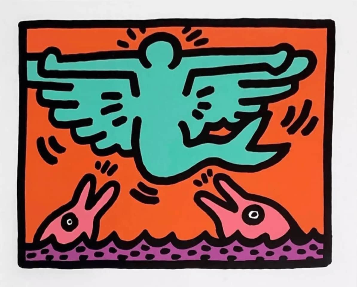 Keith Haring Pop Shop (C) Screenprint