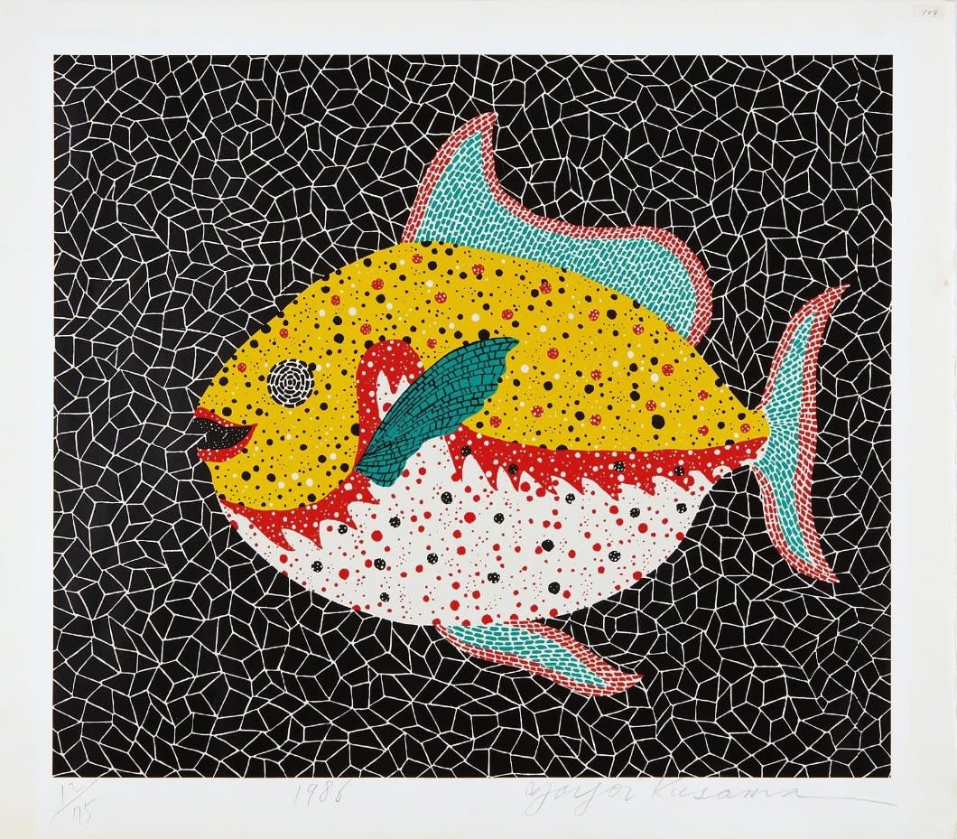 Yayoi Kusama, Fish, 1986