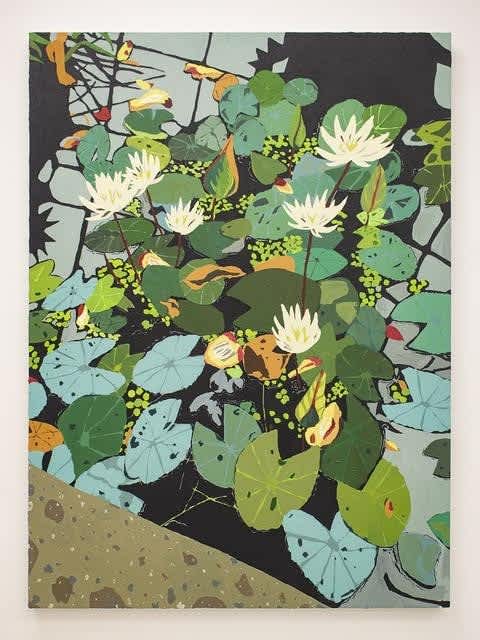 Hilary Pecis Botanical Gardens Acrylic on canvas