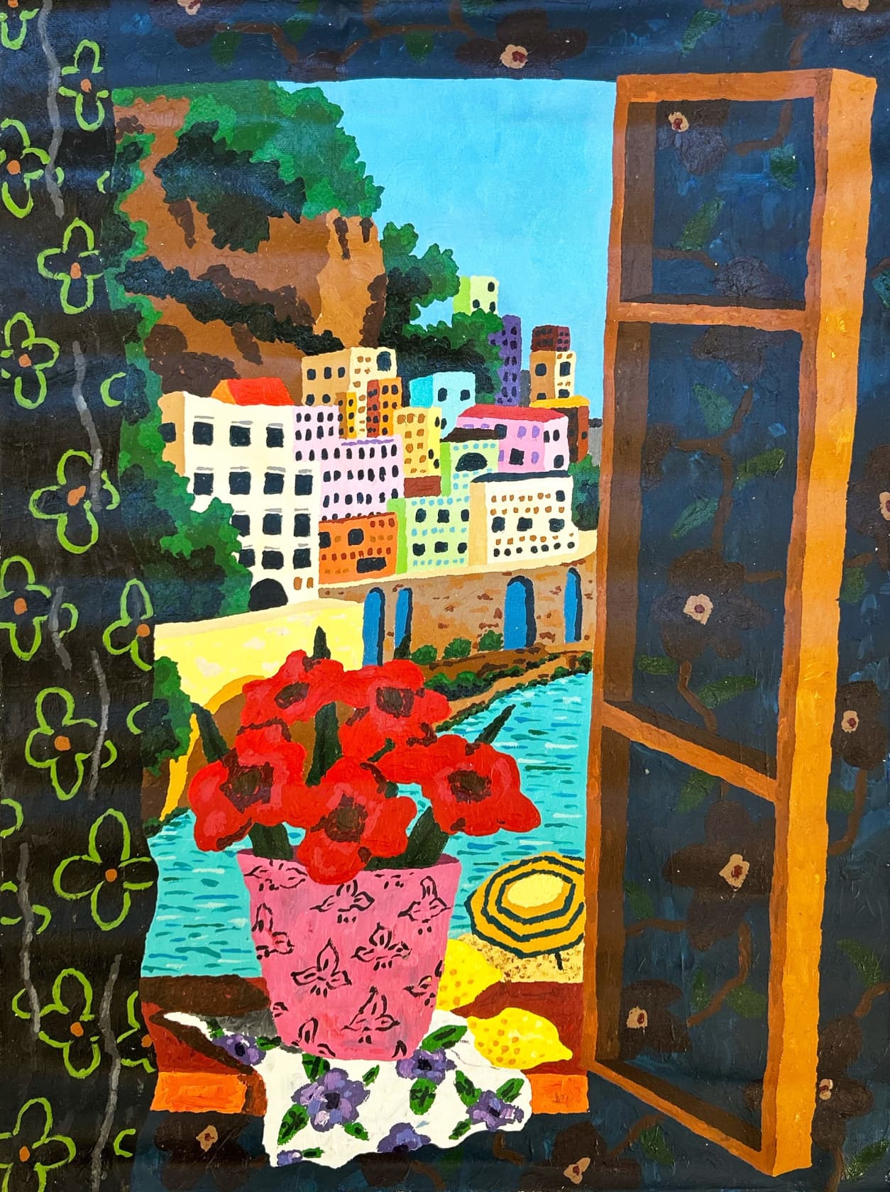 Cooper, Amalfi Coast with Flowers, 2024