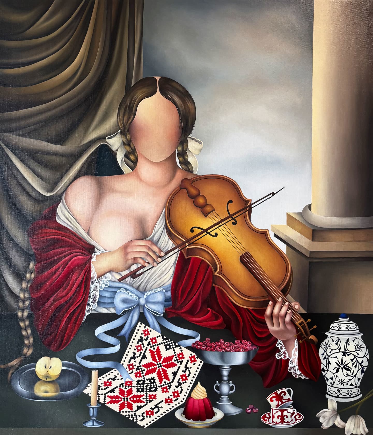 Celine Ali, The Musician in Red, 2025