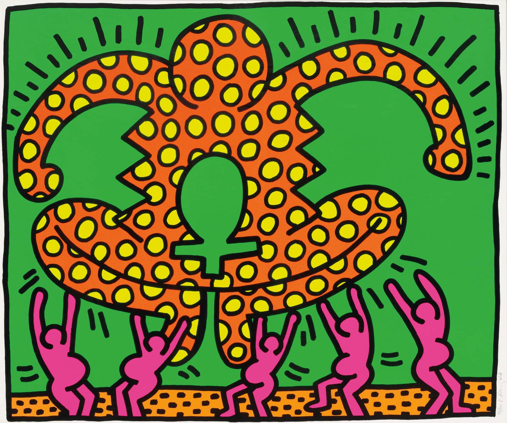 Keith Haring Fertility Suite, Untitled 5 Screenprint