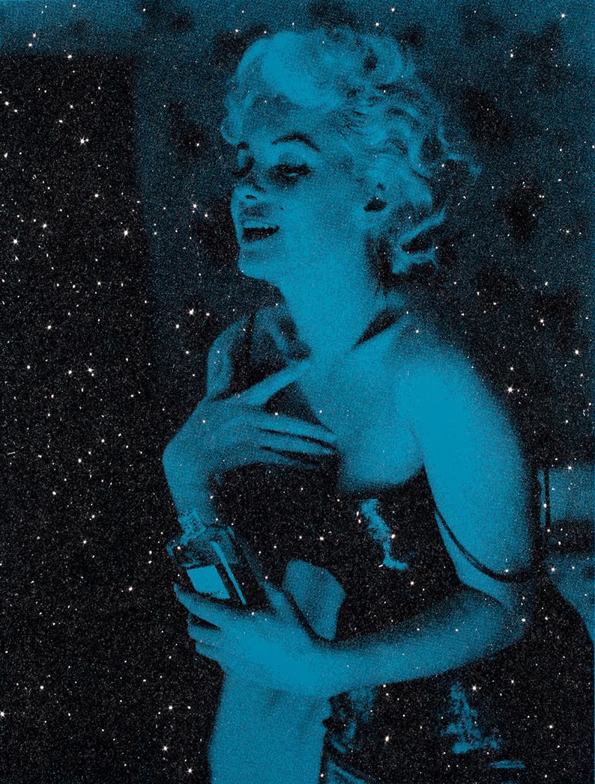 Russell Young, Marilyn Chanel (Superstar Ocean Blue), 2019