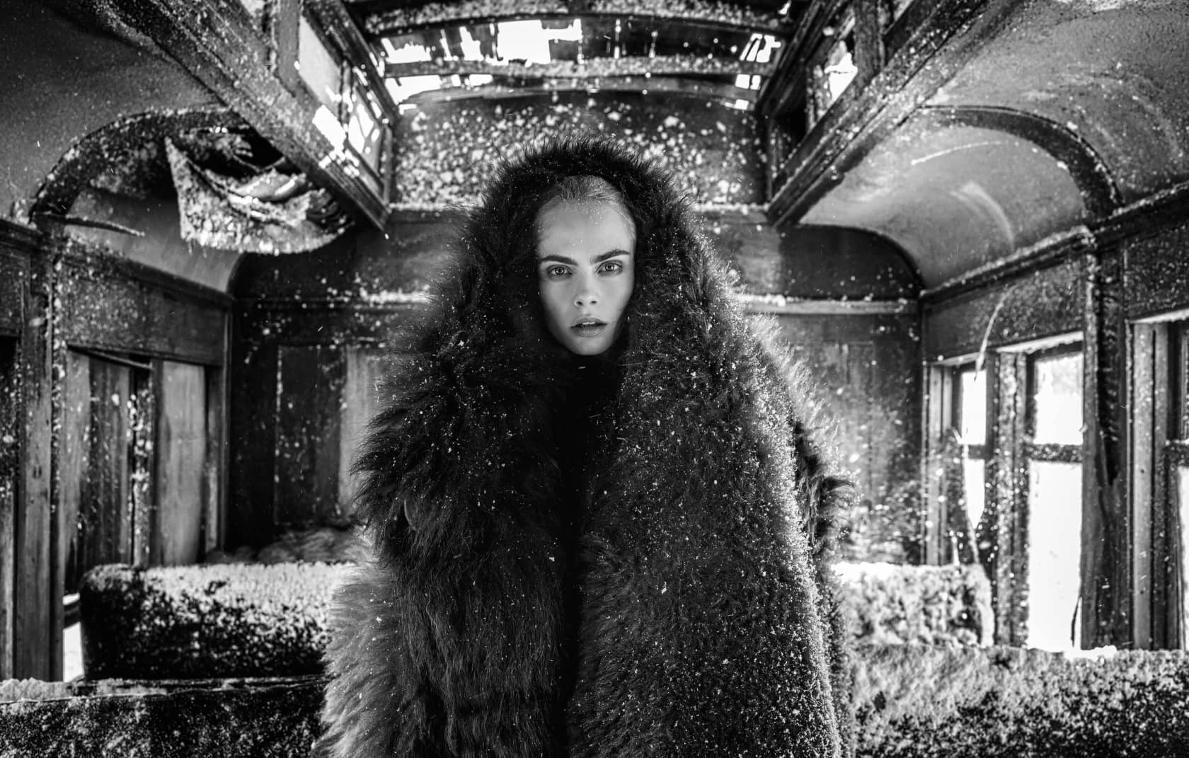 David Yarrow, The Girl with the Lion Tattoo, 2020