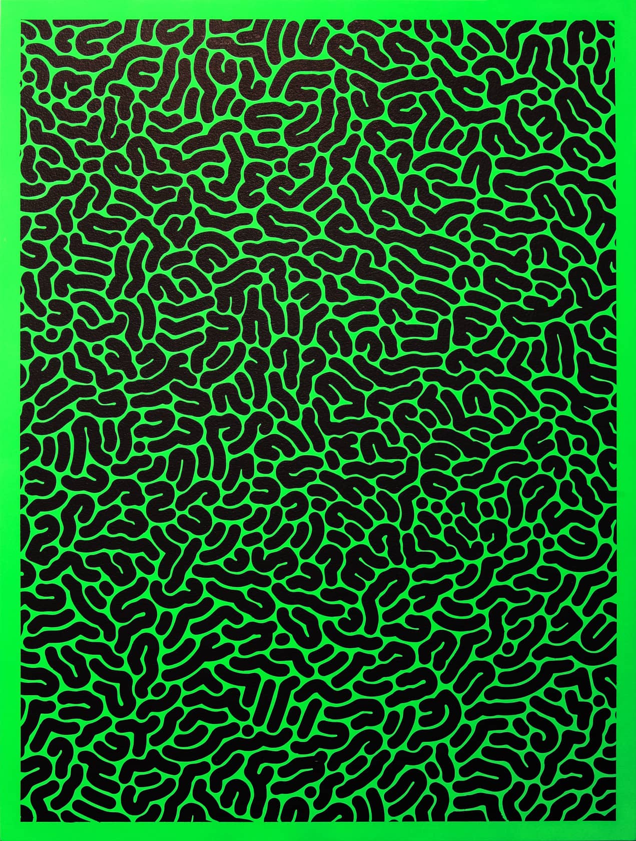 Lefty Out There Neo Extasia Viridi Acrylic on Wood