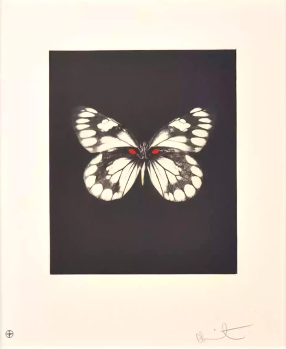 Damien HIrst Butterfly (Regeneration) Etching