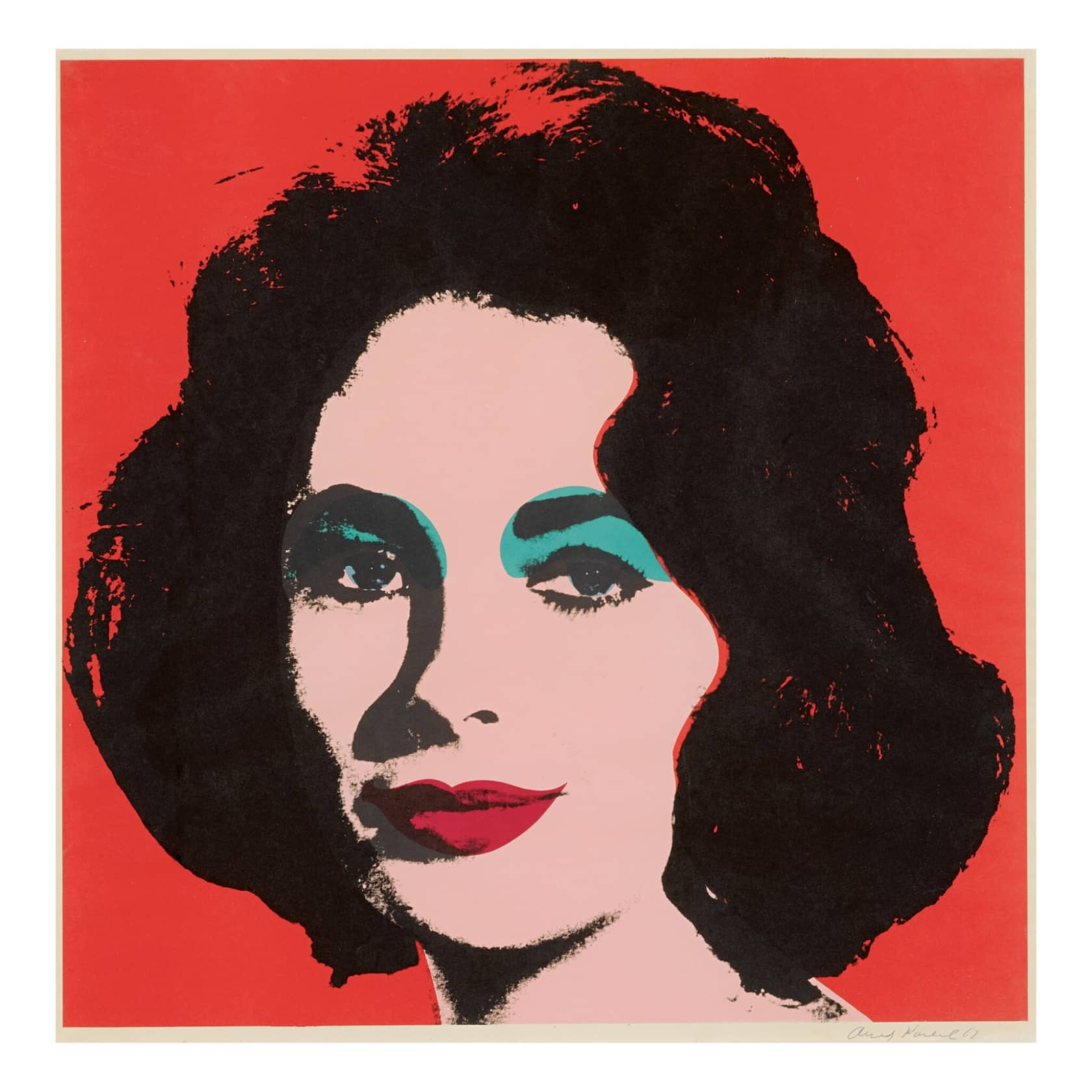 Andy Warhol Liz (F&S II.7) Offset lithograph in colors on wove paper