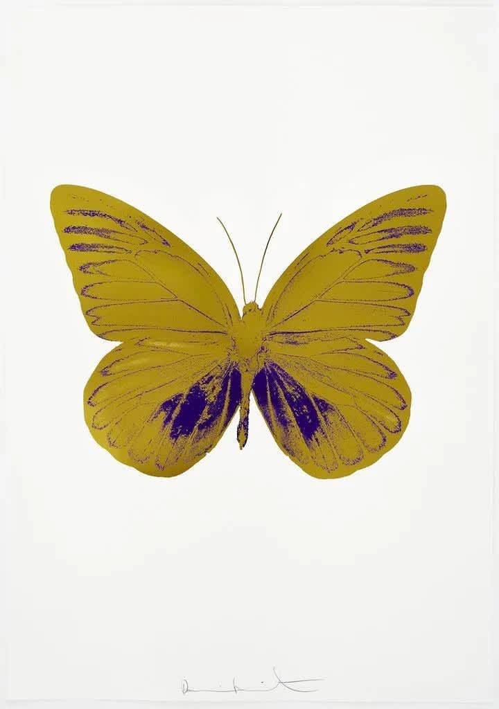 Damien Hirst, The Souls I - Imperial Purple / Oriental Gold, 2010