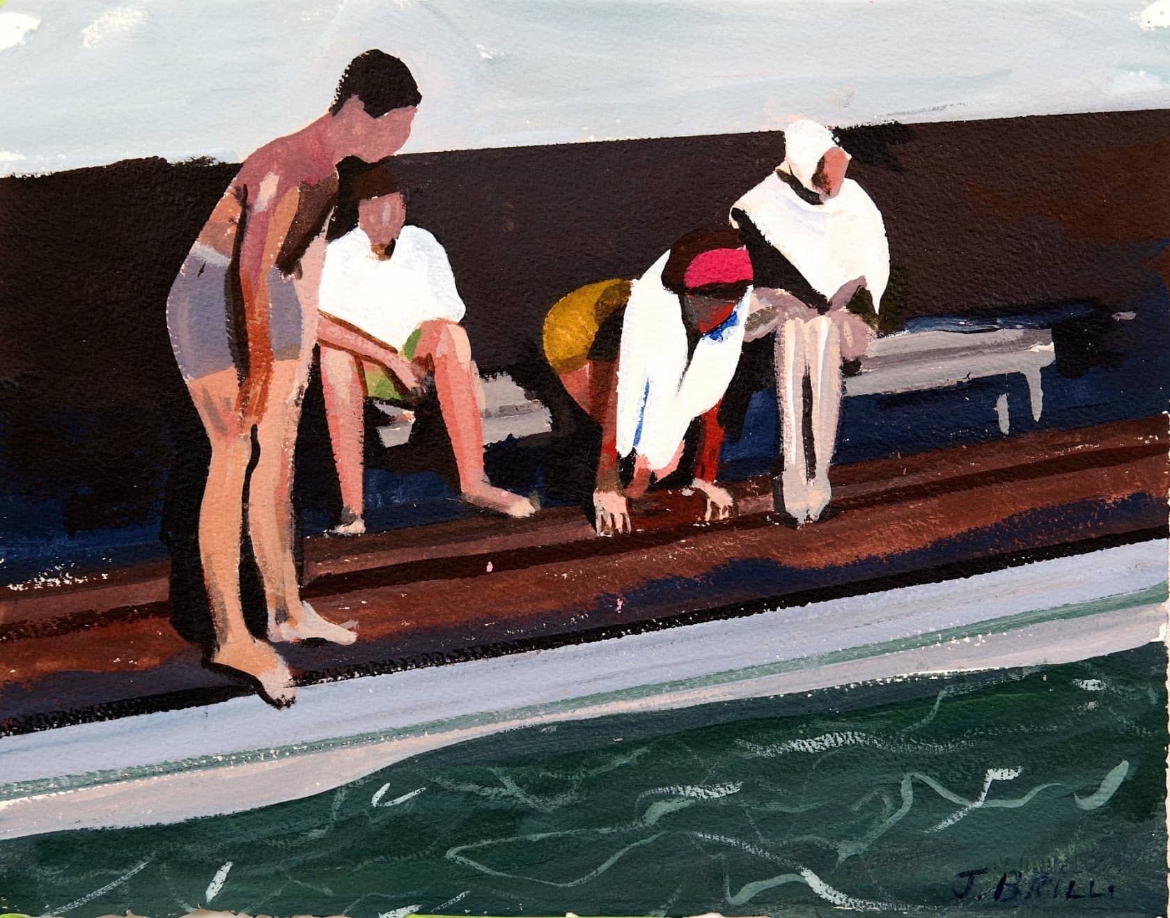 Jessica Brilli, Pool Watchers - Study, 2024