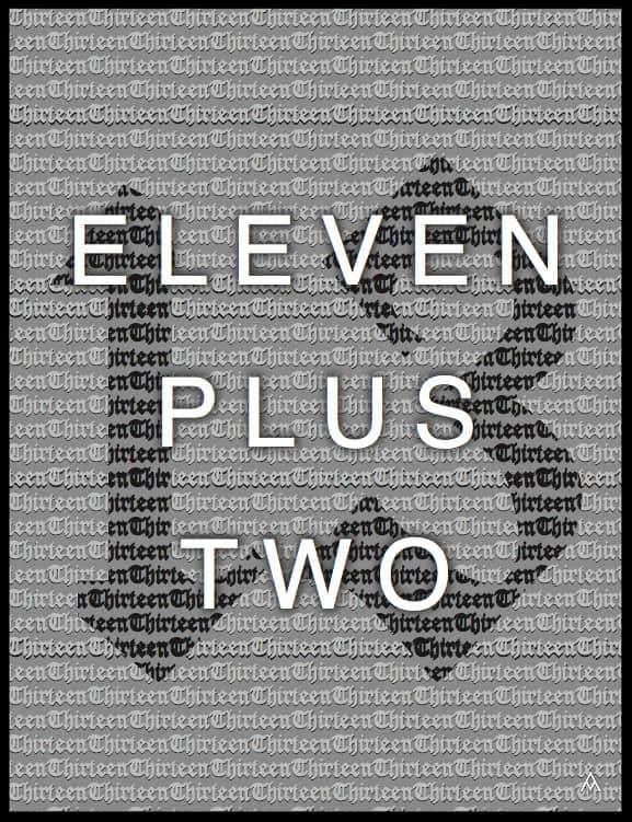 Massimo Agostinelli Eleven Plus Two Matt ink on vinyl and acrylic mirror