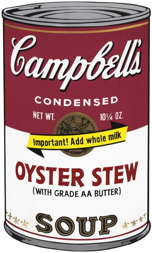 Andy Warhol Oyster Stew from Campbell’s Soup II Screenprint