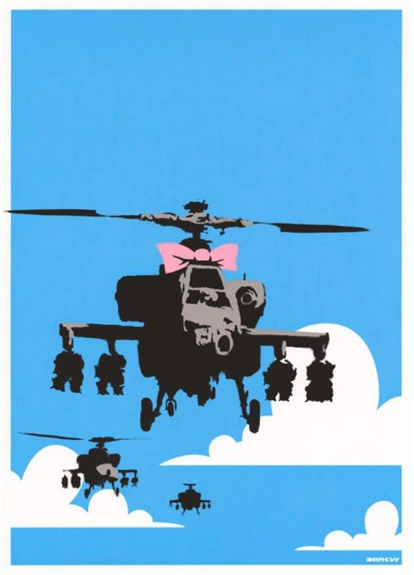 Banksy, Happy Choppers (Unsigned), 2003