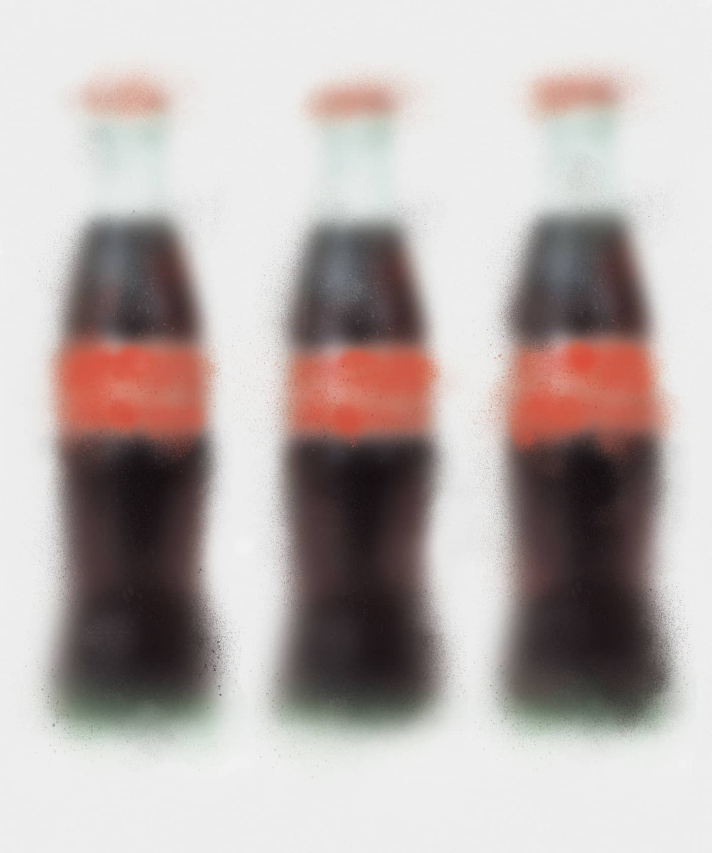 Miaz Brothers Coca Cola Bottles Hand Finished Screenprint