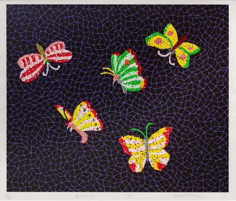 Yayoi Kusama Butterfly Screenprint