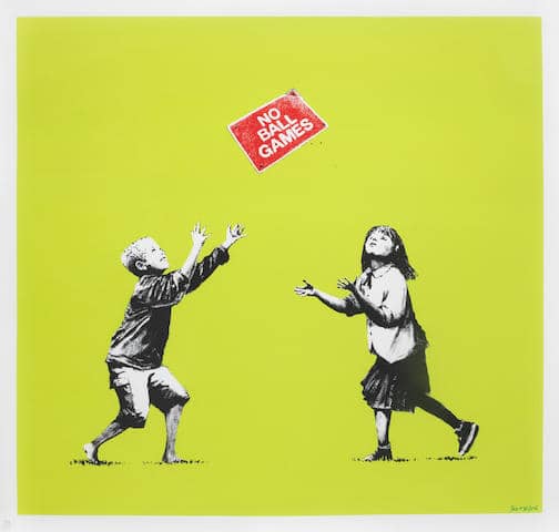 Banksy, No Ball Games (Green), 2009