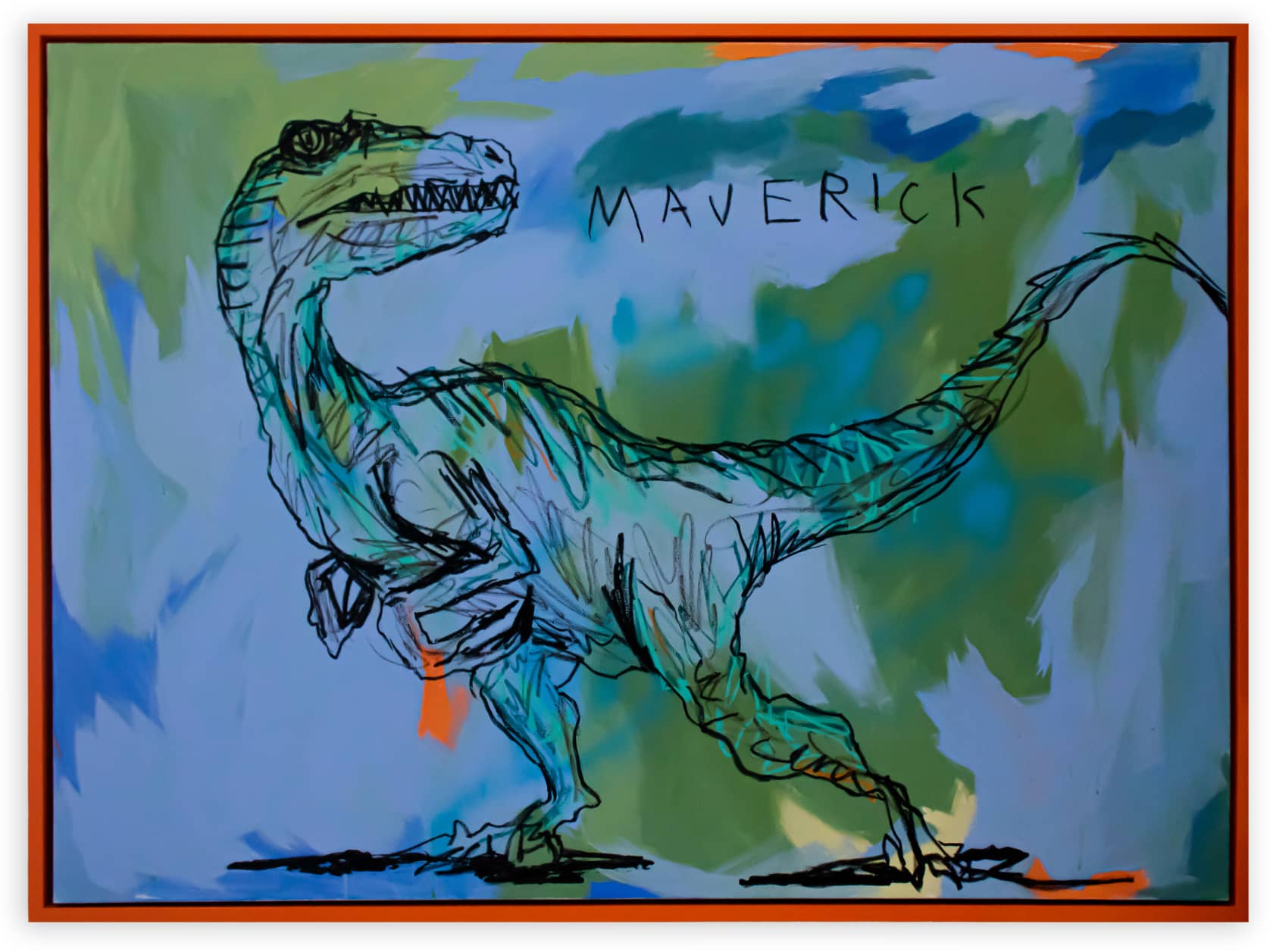 the connor brothers Maverick Acrylic and oil stick on canvas