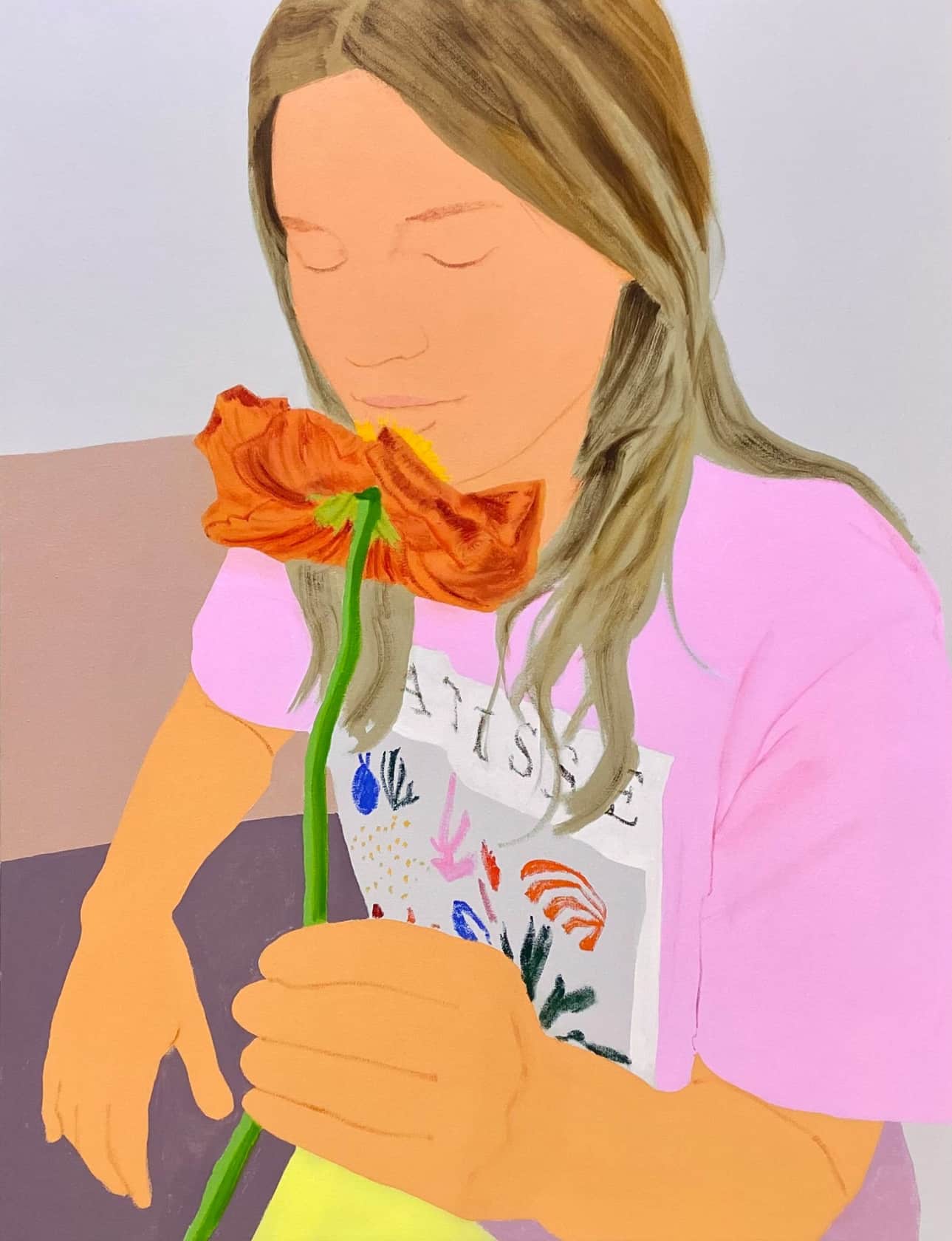 Moritz Moll, Orange Flower, 2023