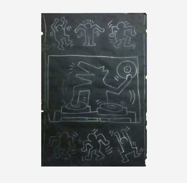 Keith Haring, Subway Drawing, 1985