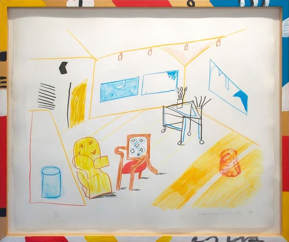 David Hockney, Conversation in the Studio, 1984