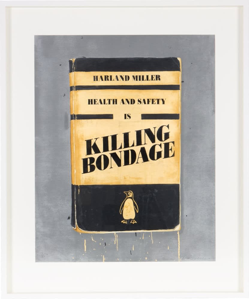 Harland Miller, Health and Safety is Killing Bondage, 2015