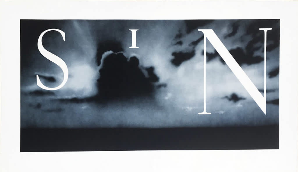Ed Ruscha, Sin - Without, 2002